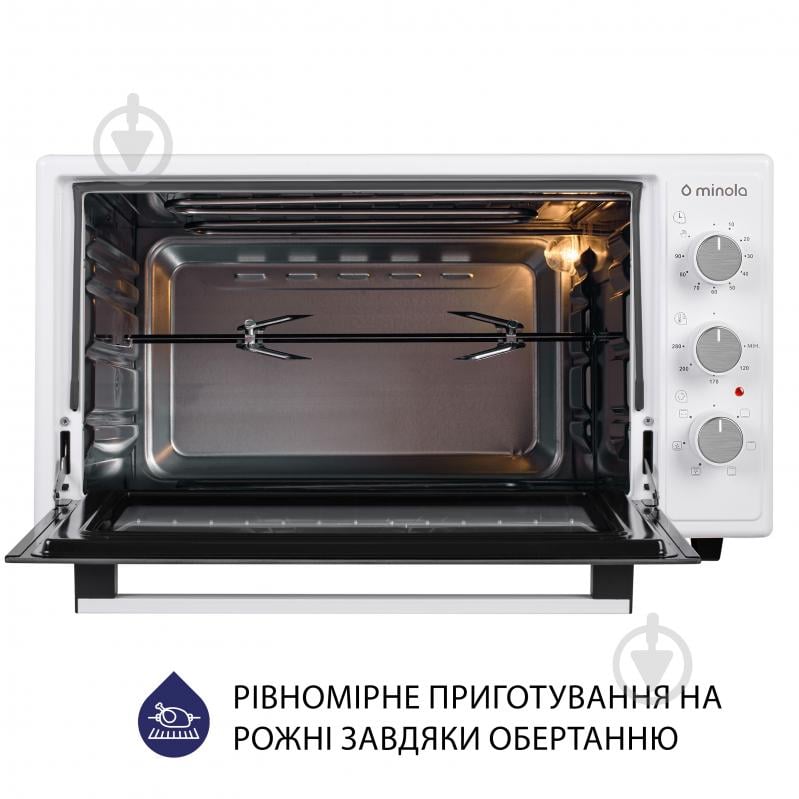 Электрическая мини-печь Minola FOET 4815 WH - фото 10