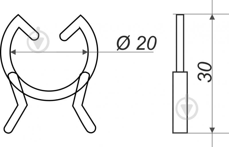 Прищепка для растений 3 см 50 шт - фото 3