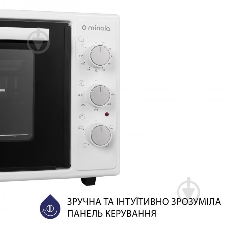 Электрическая мини-печь Minola FOEV 4815 WH - фото 3