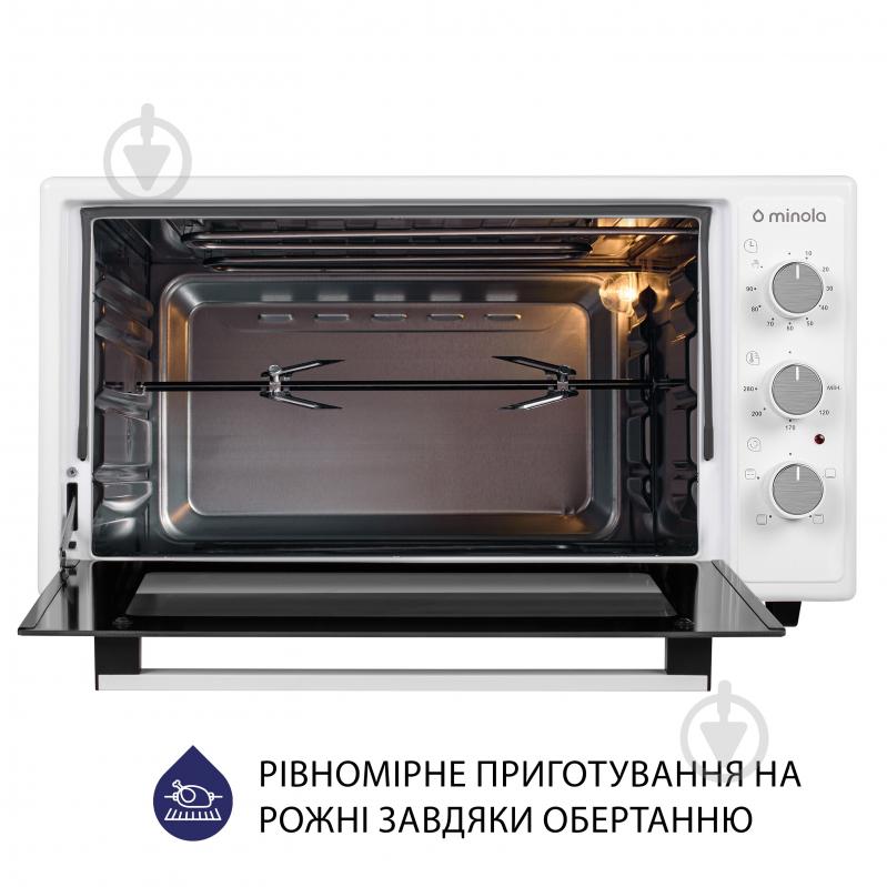 Электрическая мини-печь Minola FOEV 4815 WH - фото 9