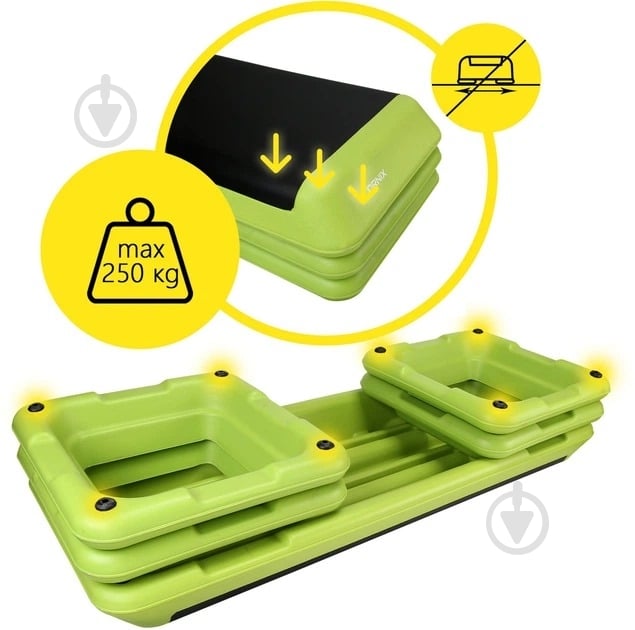 Степ-платформа Cornix XR-0401 Green/Black - фото 4 Степ-платформа Cornix XR-0401 Green/Black - фото 4