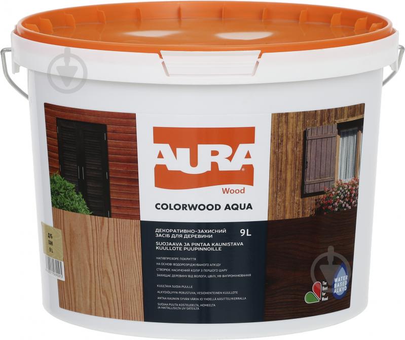 Лазурь Aura® ColorWood Aqua дуб полумат 9 л - фото 2