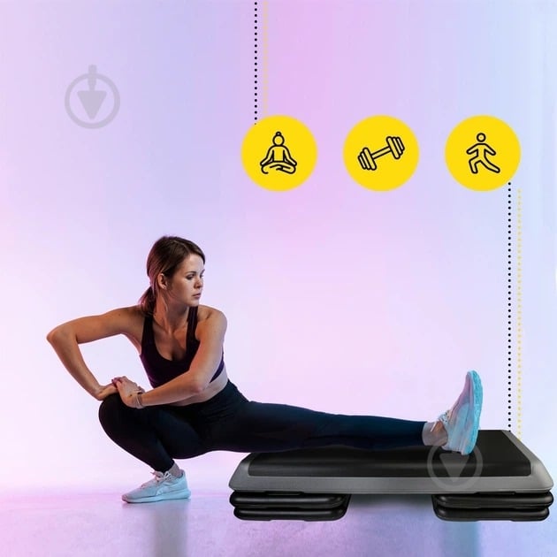 Степ-платформа Cornix XR-0403 Black/Grey - фото 5