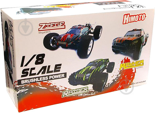 Автомобиль на р/у Himoto Монстр Raider Brushless зеленый 1:8 MegaE8MTLg - фото 11