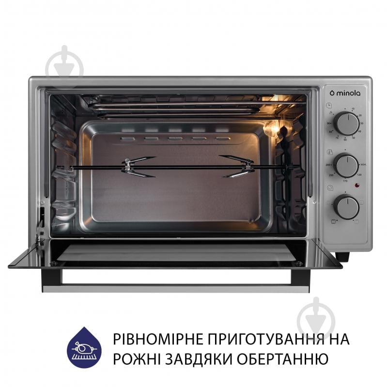 Электрическая мини-печь Minola FOEV 4815 GR - фото 9