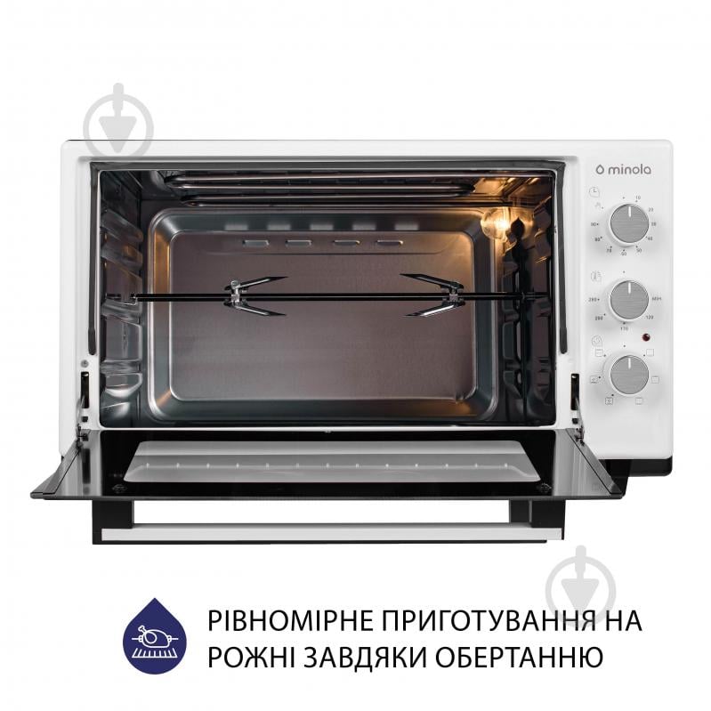 Электрическая мини-печь Minola FOET 3714 WH - фото 10