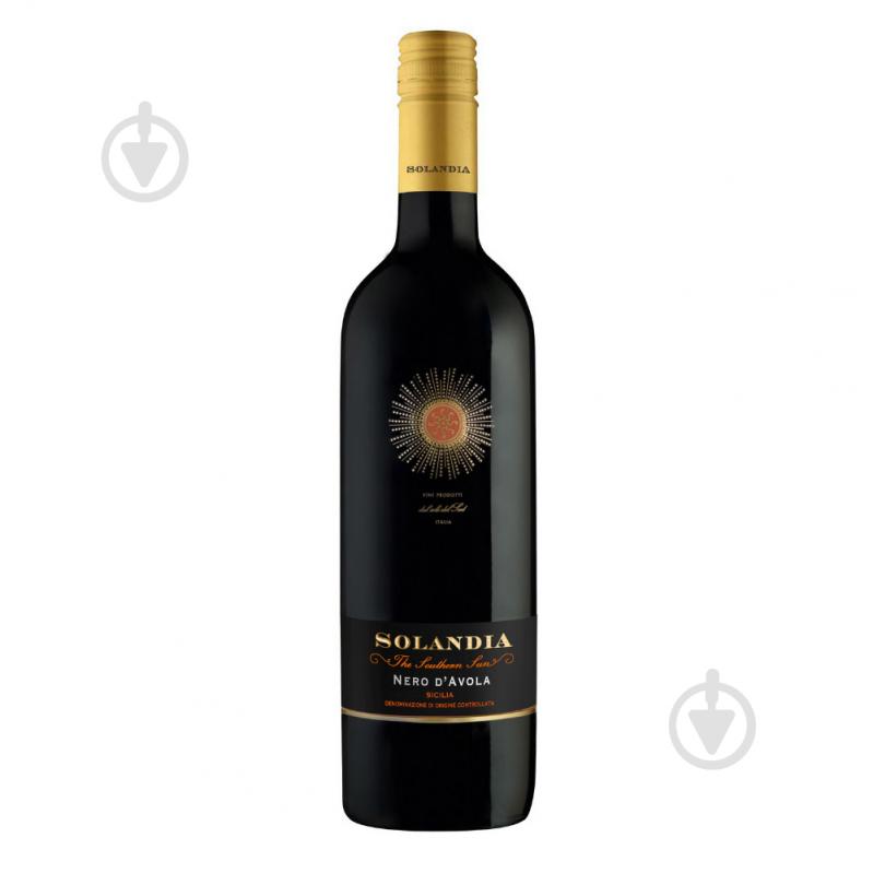 Вино Solandia Solandia Nero d'Avola Sicilia IGT красное сухое 0,75 л - фото 1