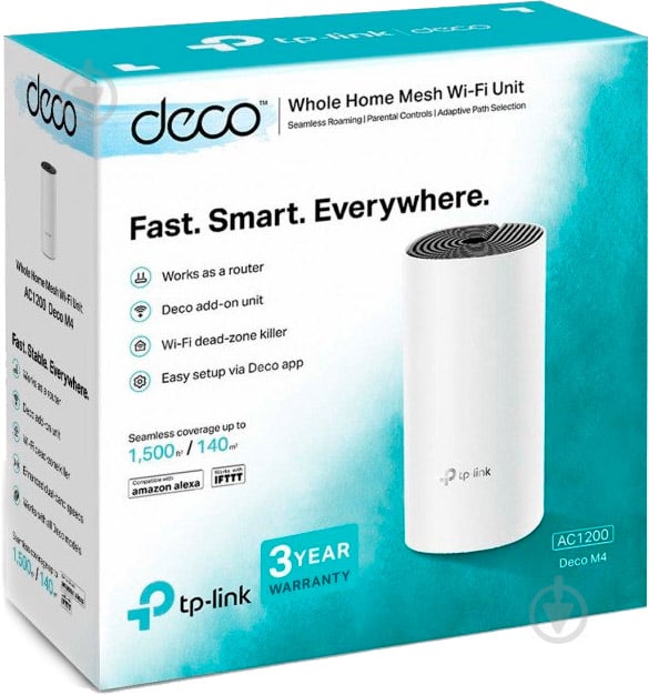 Wi-Fi-роутер TP-Link Deco M4 (1-pack) - фото 4