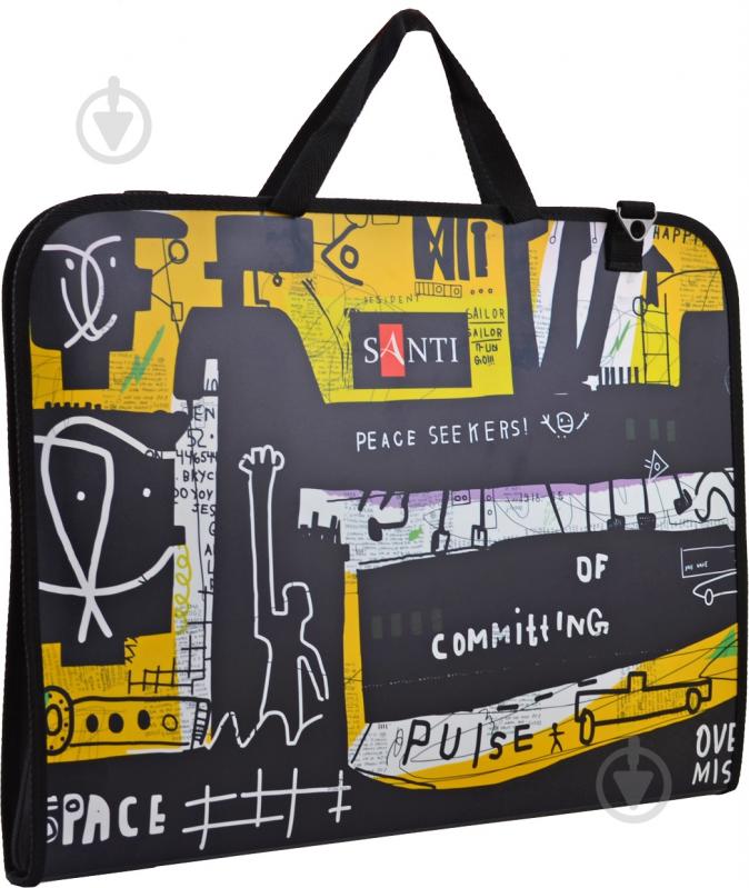 Папка-портфель для эскизов А3 Graffiti 367x30x495 мм Santi - фото 1 Папка-портфель для эскизов А3 Graffiti 367x30x495 мм Santi - фото 1