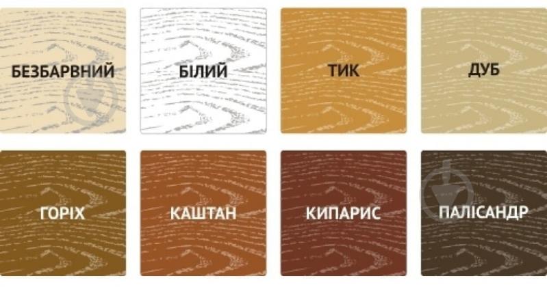 Деревозахисний засіб Aura® Lasur Aqua білий шовковистий мат 0,75 л - фото 3