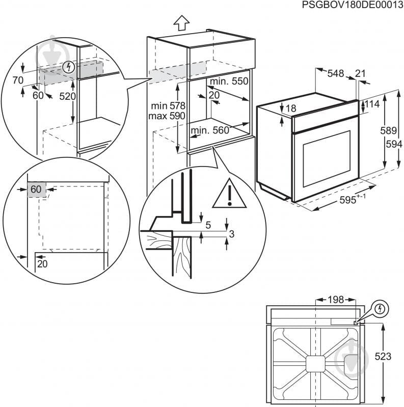 Духова шафа Electrolux EOA5220AOR - фото 5