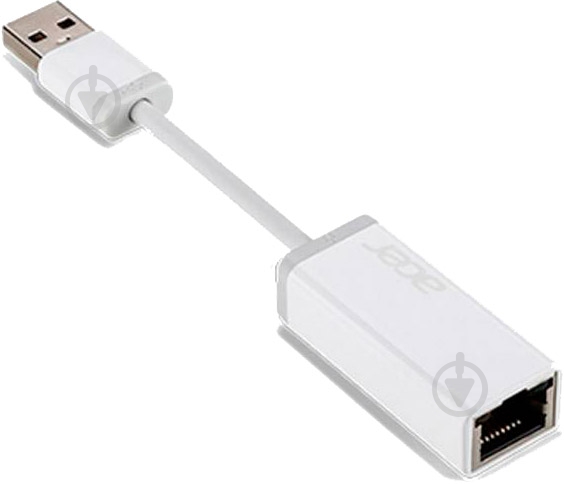 Переходник Acer USB – Ehernet 0,1 м белый (NP.CAB1A.016) - фото 3