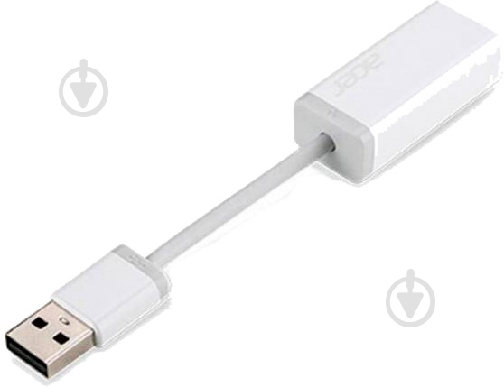 Переходник Acer USB – Ehernet 0,1 м белый (NP.CAB1A.016) - фото 2