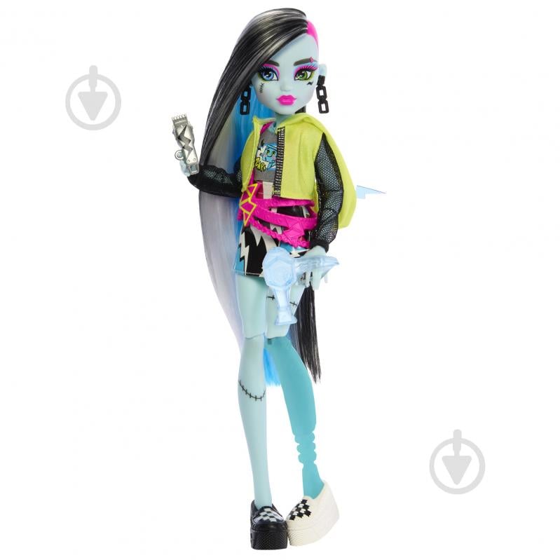 Лялька Monster High "Жахо-секрети Френкі" серії "Неонові та бомбезні" HNF79 - фото 3