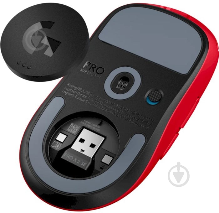 Мышка Logitech G PRO X SUPERLIGHT 2 SE LIGHTSPEED red (910-007552) - фото 6 Мышка Logitech G PRO X SUPERLIGHT 2 SE LIGHTSPEED red (910-007552) - фото 6