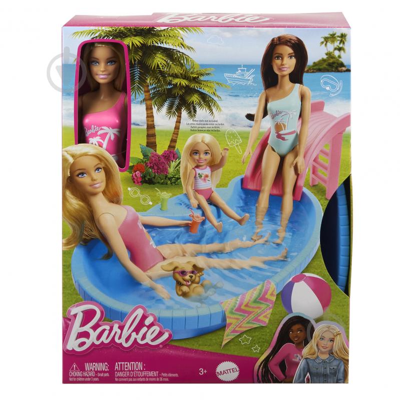 Игровой набор Barbie "Развлечения у бассейна" HRJ74 - фото 3