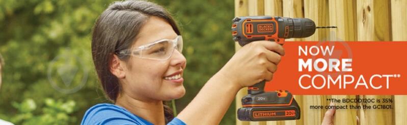 Шуруповерт акумуляторний Black+Decker BDCDC18B - фото 9