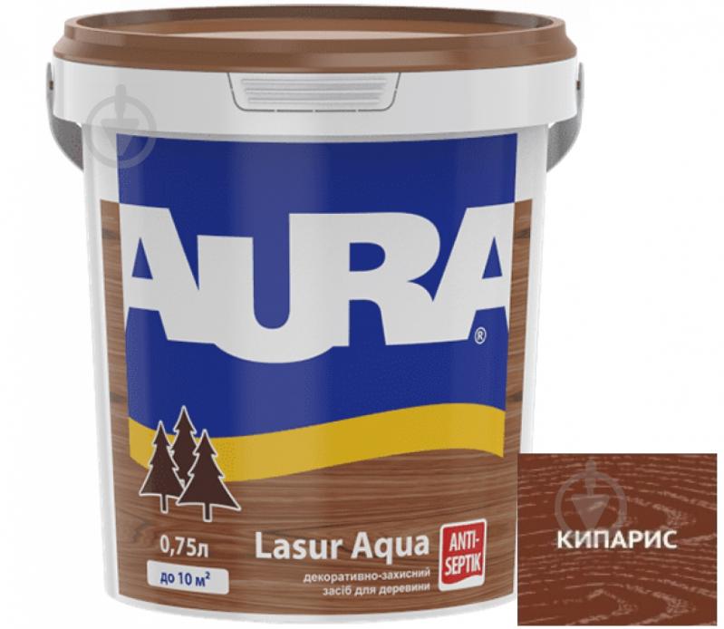 Деревозахисний засіб Aura® Lasur Aqua кипарис шовковистий мат 0,75 л - фото 1