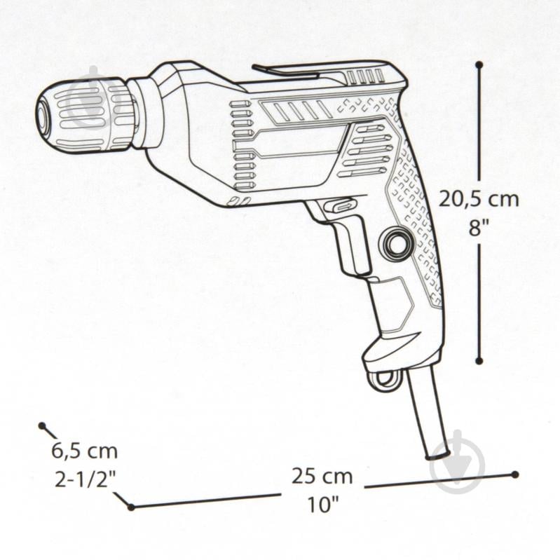 Дрель безударная Crown CT10179C - фото 5