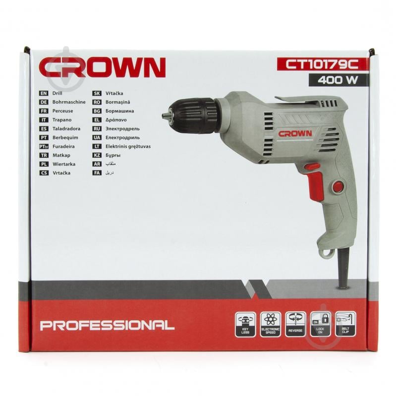 Дрель безударная Crown CT10179C - фото 4