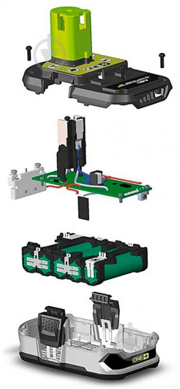 Батарея акумуляторна RYOBI ONE+ 18В 1.5 А·год Lithium+ RB18L15 - фото 3