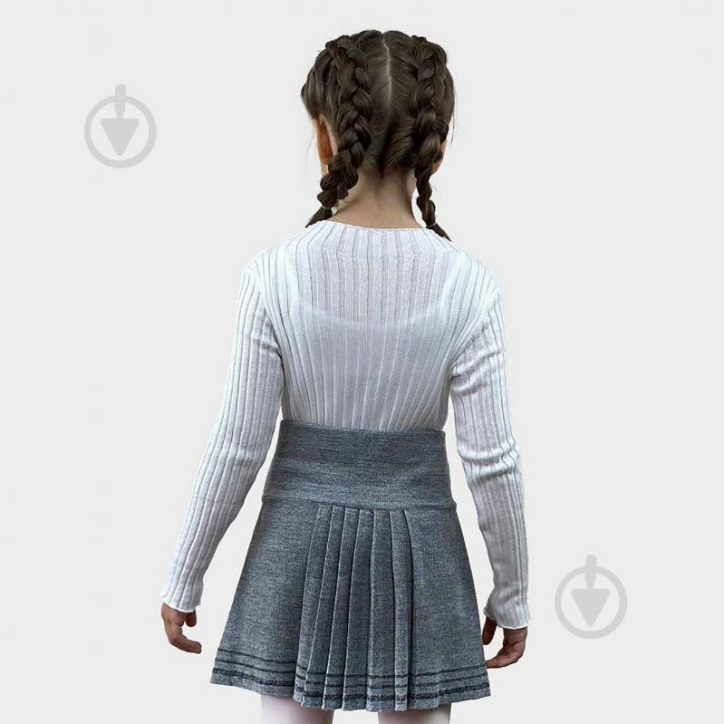 Юбка Герда с люрексом меланж ART KNIT серый 022459 - фото 4