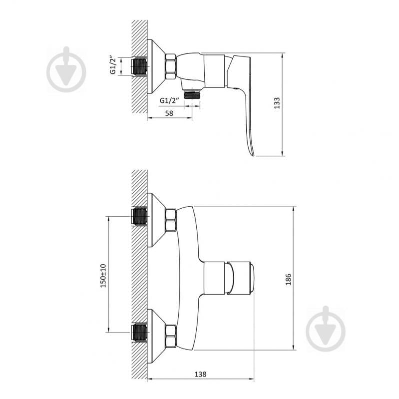 Смеситель для душа RJ Slip RBZ090-5 - фото 2