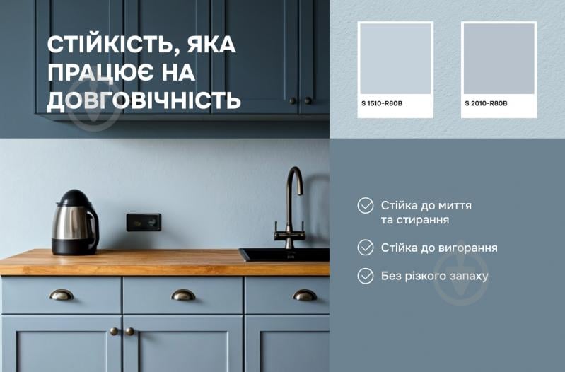 Краска интерьерная акриловая Ceresit IN 51 Standard База А мат белый 3 л - фото 4