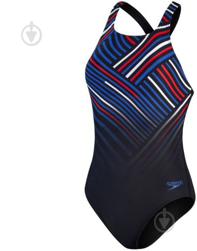 Купальник Speedo DIGI PLMT MDLT AF BLACK/BLUE 8-00305514839 р.M разноцветный - фото 4