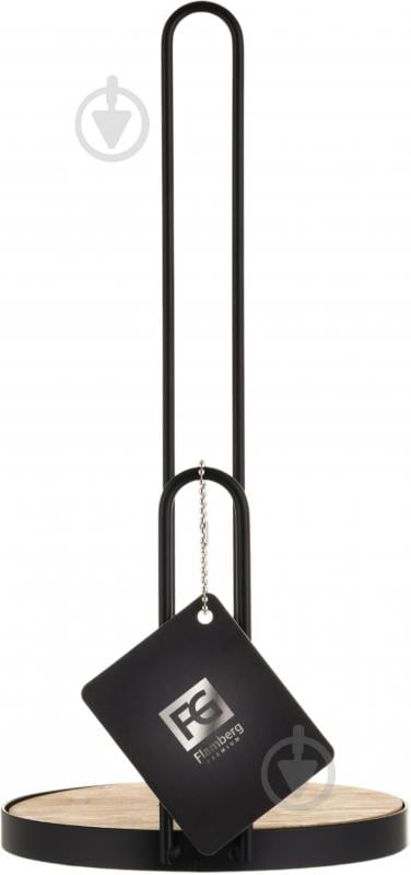 Тримач для паперових рушників Flamberg Premium Woody d16х33,5 см чорний S-E49110M - фото 3