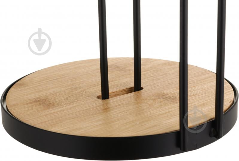 Тримач для паперових рушників Flamberg Premium Woody d16х33,5 см чорний S-E49110M - фото 6