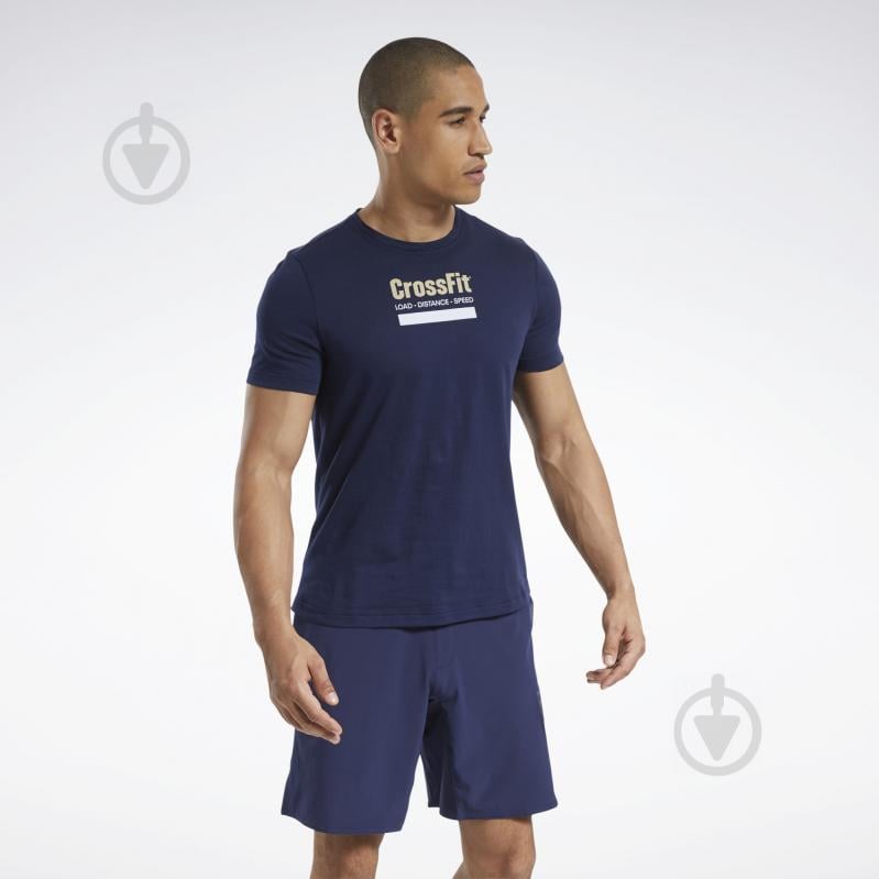 Футболка Reebok RC Prepare Tee VECNAV FS7660 р.S синий - фото 1