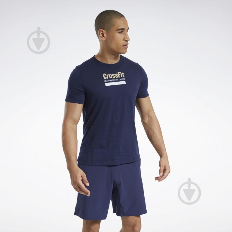 Футболка Reebok RC Prepare Tee VECNAV FS7660 р.M синий - фото 1