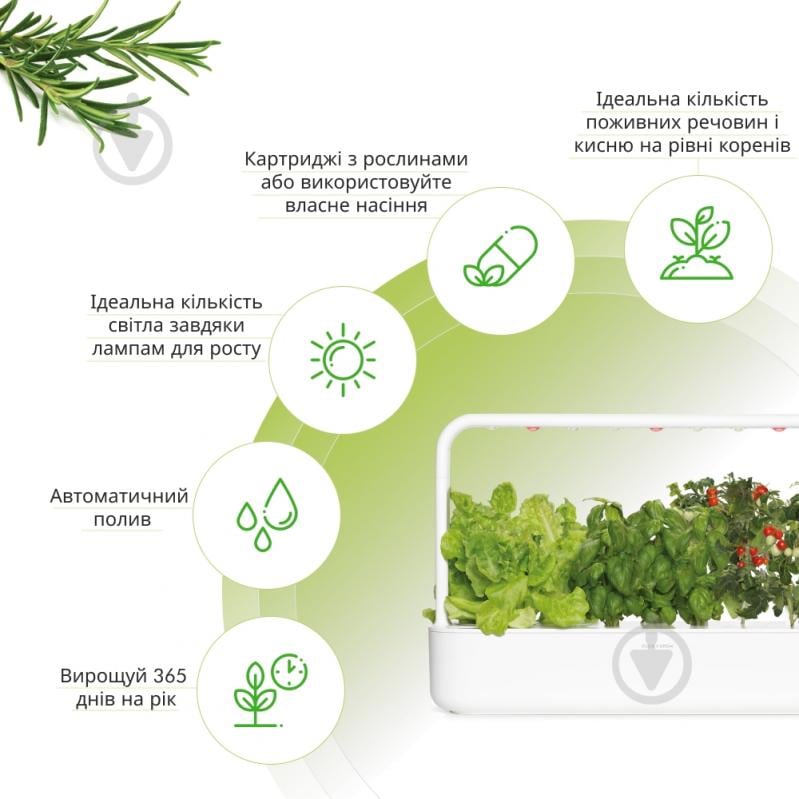 Гидропонная установка Click and Grow белый (8868 SG9) - фото 4