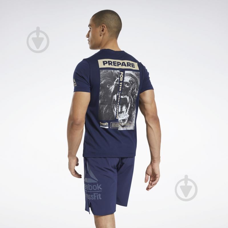 Футболка Reebok RC Prepare Tee VECNAV FS7660 р.XL синій - фото 3