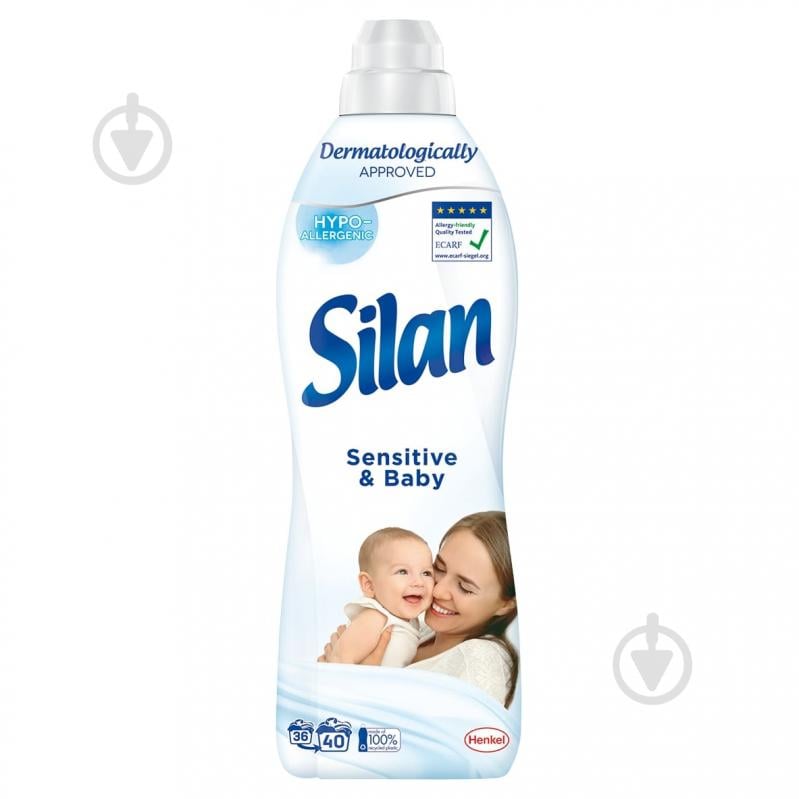 Кондиціонер-ополіскувач Silan Sensitive & Baby 0,88 л - фото 1