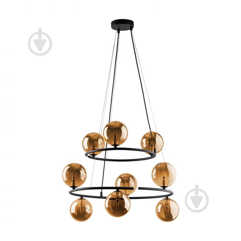 Люстра підвісна TK Lighting ANABELLE 6908 9xG9 бурштиновий - фото 1