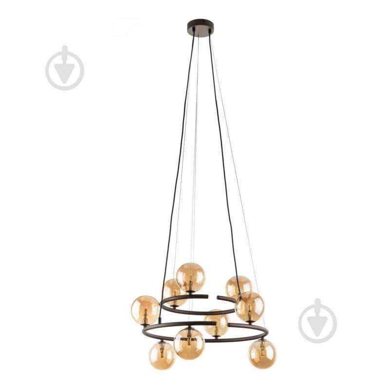 Люстра підвісна TK Lighting ANABELLE 6908 9xG9 бурштиновий - фото 6