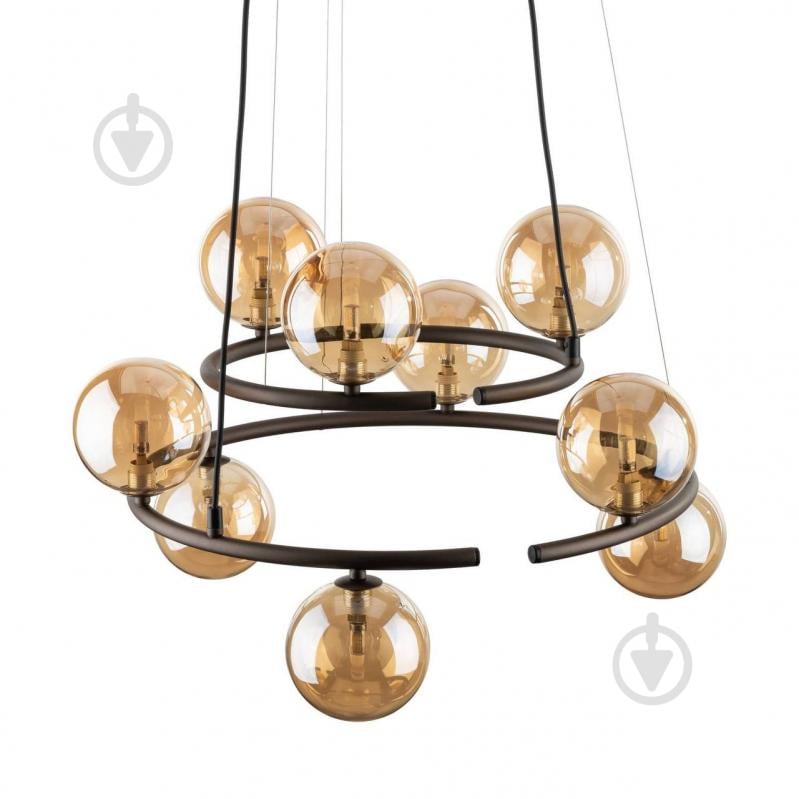 Люстра підвісна TK Lighting ANABELLE 6908 9xG9 бурштиновий - фото 3