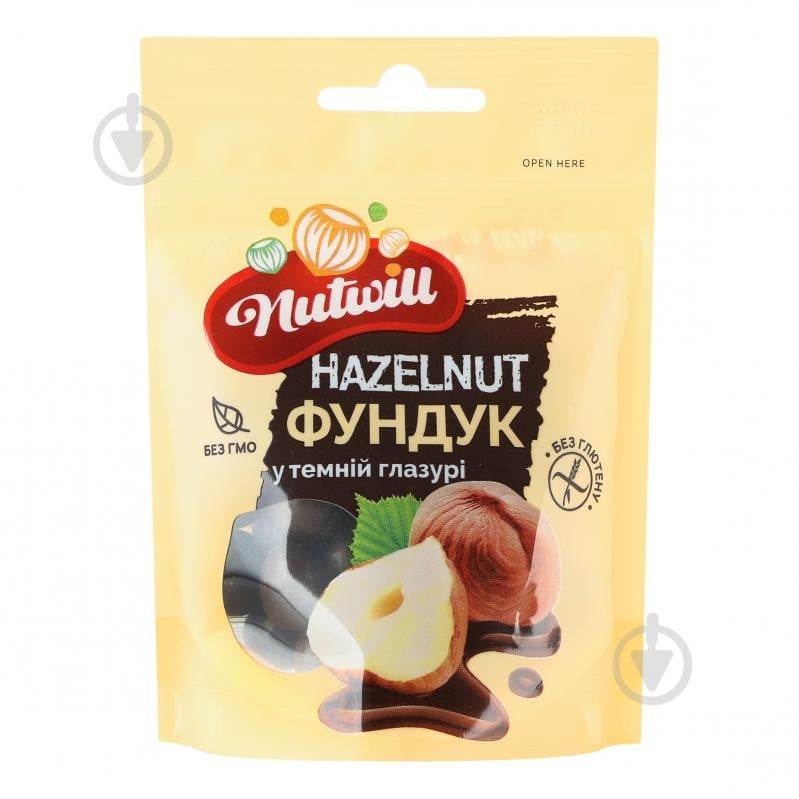 Драже горіхове Nutwill Фундук у темній глазурі 100 г - фото 1