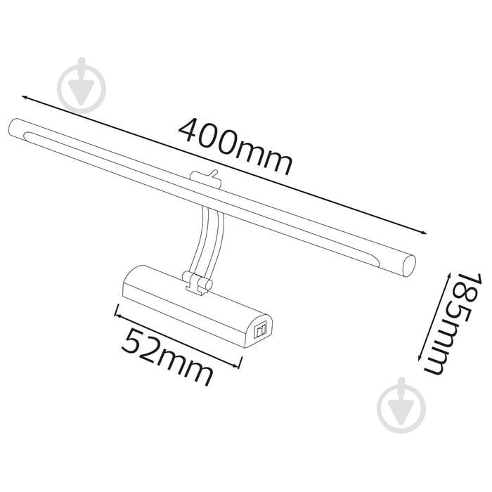 Подсветка для картин HOROZ ELECTRIC ANKA 8 Вт 4200 К хром 040-014-0008-010 - фото 2