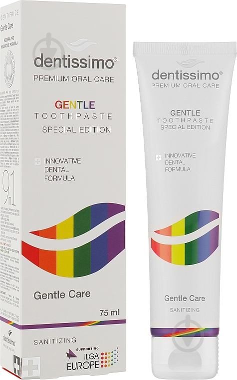 Зубна паста Dentissimo 1+1 PRO WHITENING+GENTLE CARE 75+75 мл - фото 3