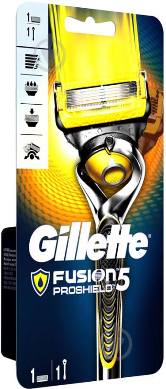 Станок для бритья Gillette Fusion 5 Proshield со сменным картриджем 1 шт. - фото 2