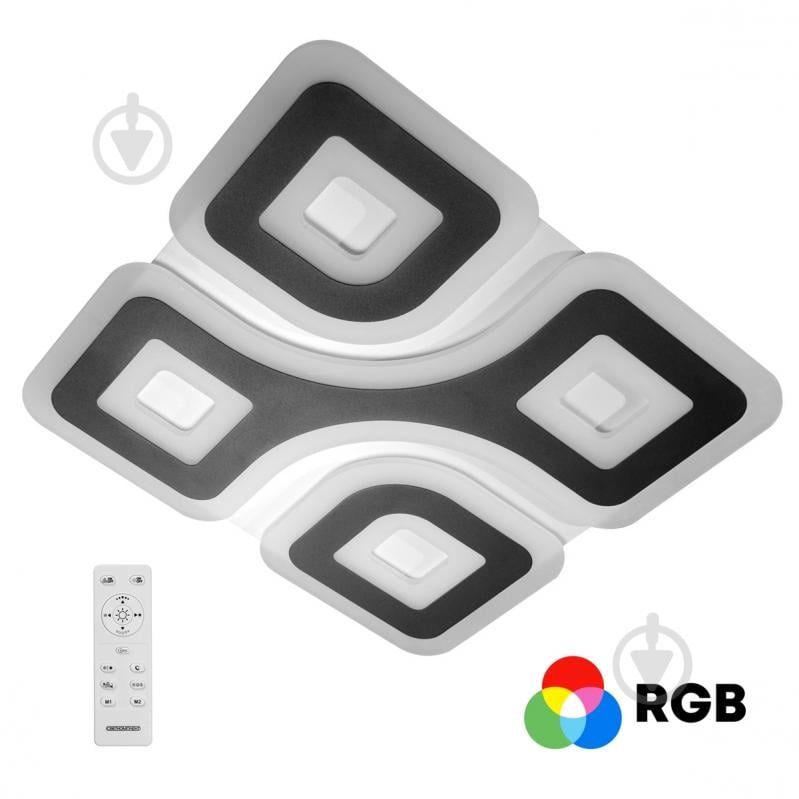 Світильник світлодіодний Светкомплект ACRYLIC 08S RGB RC 110 Вт білий із чорним 2800-4500-6000 К - фото 2