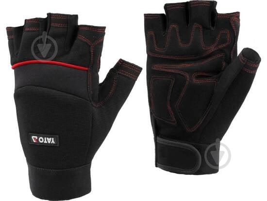 Перчатки YATO с покрытием кожа L (9) YT-74659 - фото 1