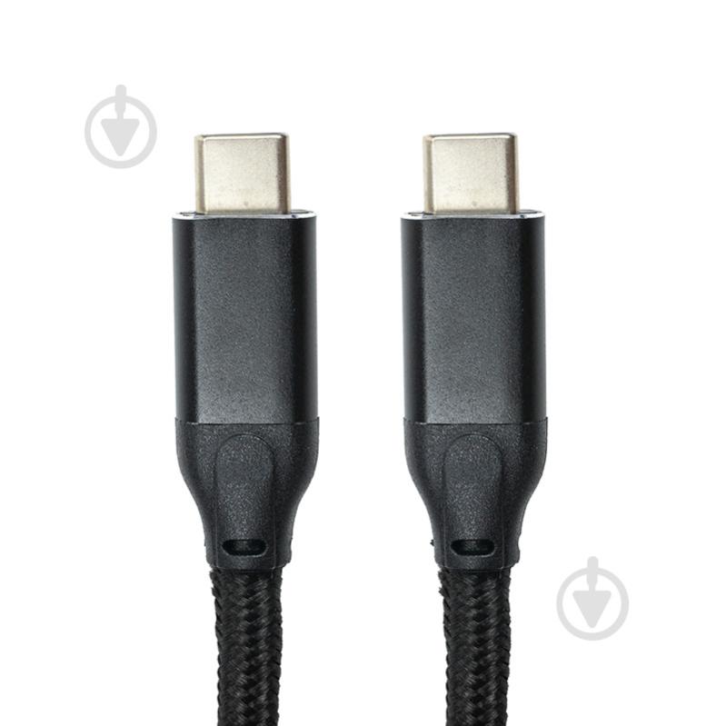 Кабель гибкий San Guan USB 3.0 Type-C - Type-C PD 60W 3 м black (CA914104) - фото 1