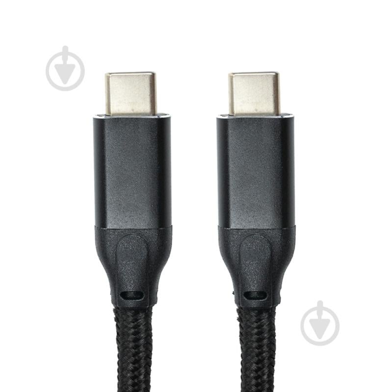 Кабель гибкий San Guan USB3.1 Type-C - Type-C PD 100W 3 м black (CA914111) - фото 1