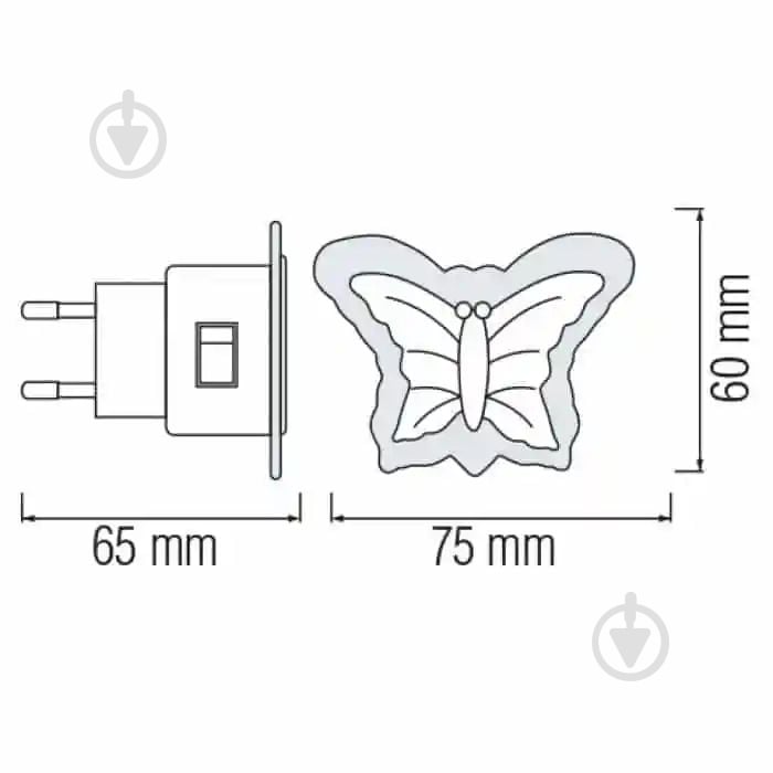 Ночник HOROZ ELECTRIC Duffy 0,3 Вт белый 085-001-0005-011 - фото 2