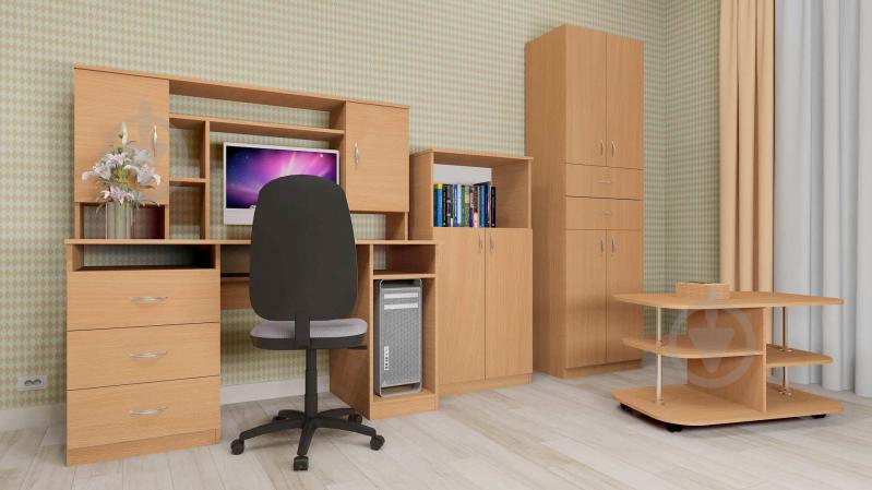 УЦЕНКА! Стол компьютерный Компанит Менеджер орех (УЦ №180) - фото 2