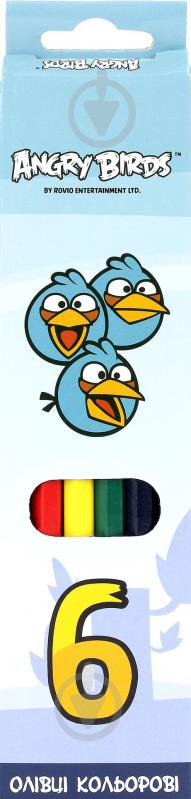 Карандаши цветные Angry Birds Cool For School - фото 1